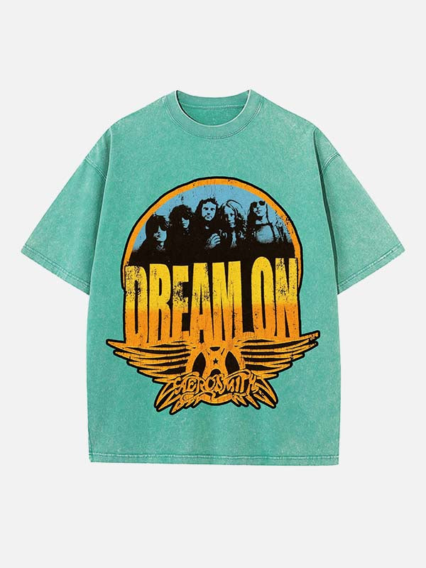Aerosmith Print Round Neck T-shirt