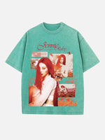 BLACKPINK Jennie Print Round Neck T-shirt