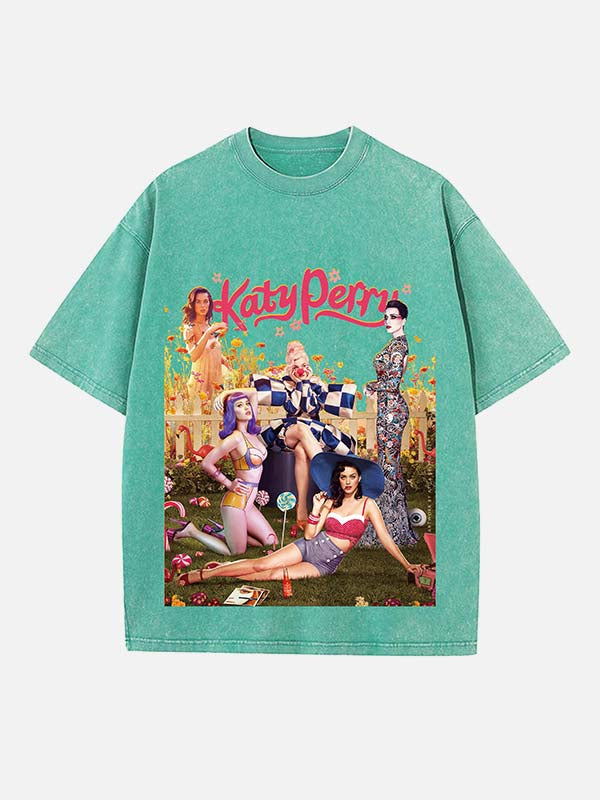 Katy Perry Print Round Neck T-shirt