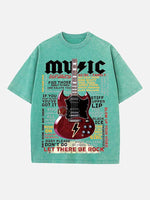 AC/DC Print Round Neck T-shirt