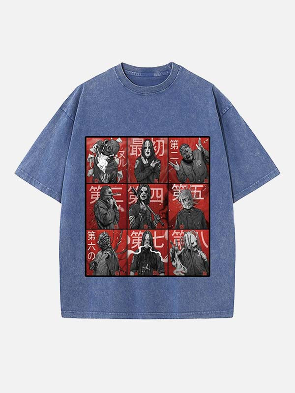 Slipknot Print Round Neck T-shirt