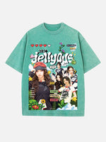 ILLIT Print Round Neck T-shirt