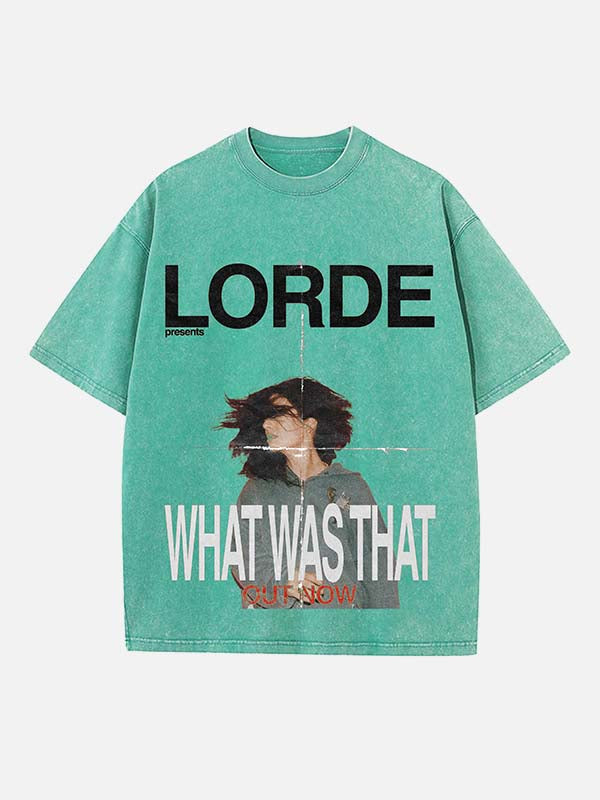 Lorde Print Round Neck T-shirt