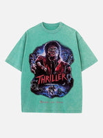 Michael Jackson Print Round Neck T-shirt