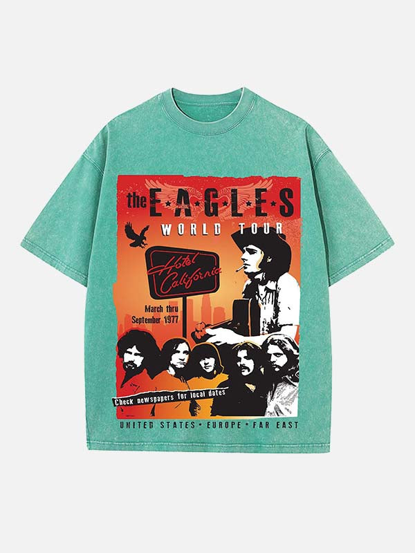 Eagles Print Round Neck T-shirt