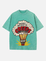 Green Day Print Round Neck T-shirt