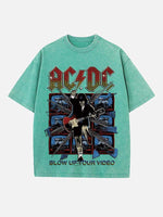 AC/DC Print Round Neck T-shirt