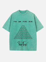 Pink Floyd Print Round Neck T-shirt
