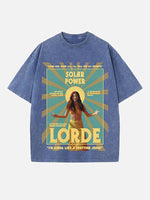 Lorde Print Round Neck T-shirt