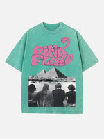 Pink Floyd Print Round Neck T-shirt