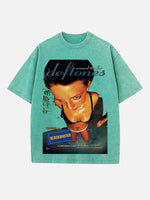 Deftones Print Round Neck T-shirt