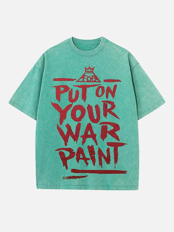 Fall Out Boy Print Round Neck T-shirt