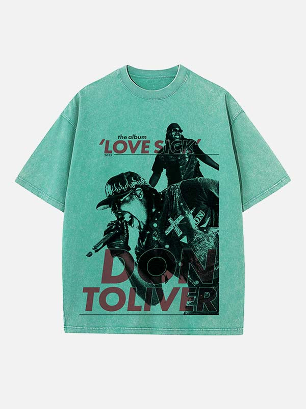 Don Toliver Print Round Neck T-shirt