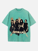 Metallica Print Round Neck T-shirt