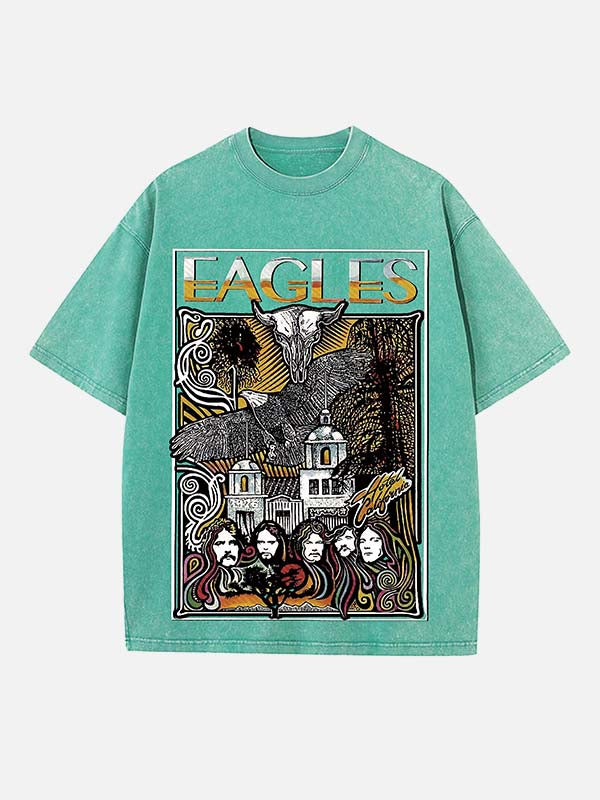 Eagles Print Round Neck T-shirt