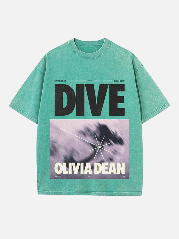 Olivia Dean Print Round Neck T-shirt