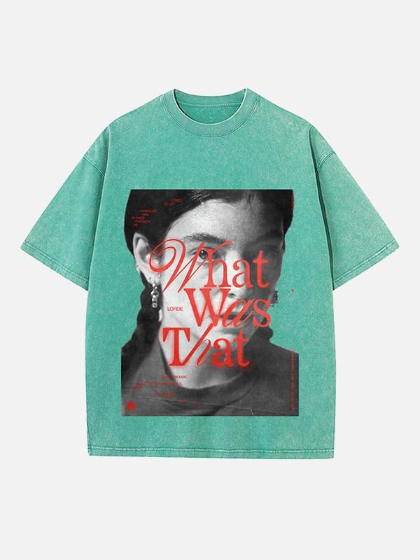 Lorde Print Round Neck T-shirt