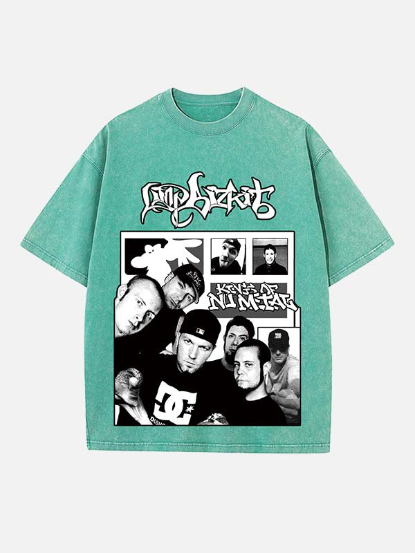 Limp Bizkit Print Round Neck T-shirt