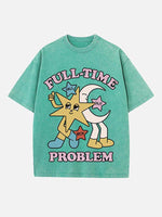 Fall Out Boy Print Round Neck T-shirt