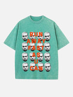 Kanye West Print Round Neck T-shirt