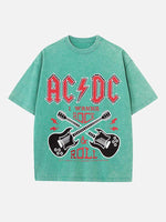 AC/DC Print Round Neck T-shirt