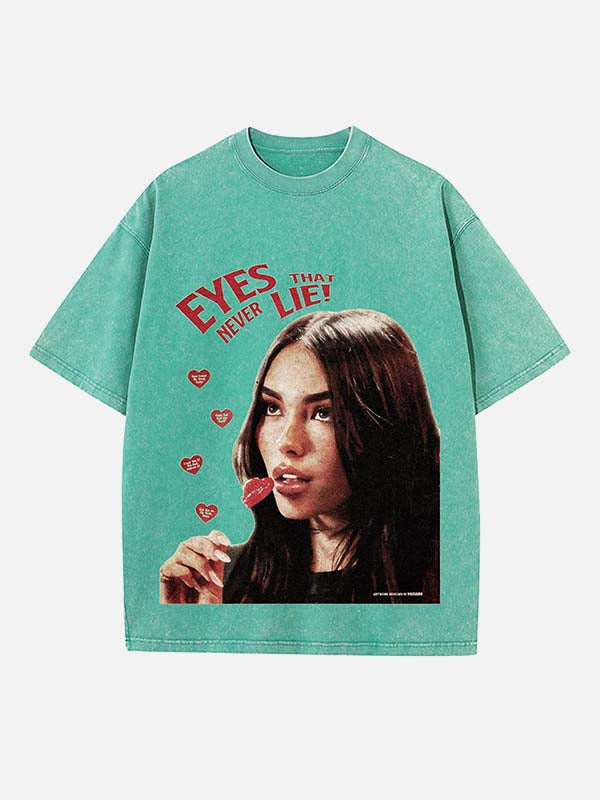 Madison Beer Print Round Neck T-shirt