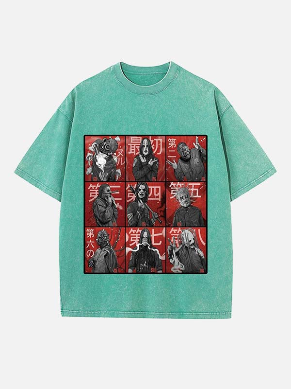 Slipknot Print Round Neck T-shirt