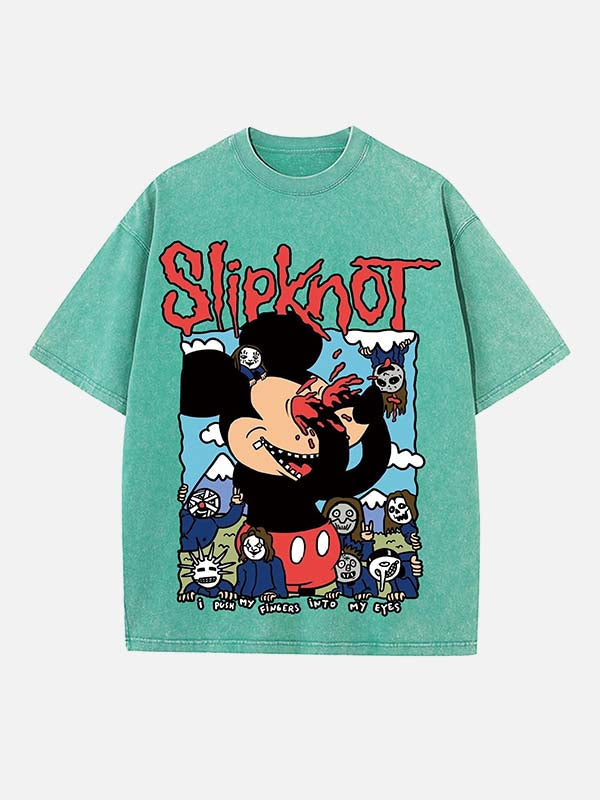 Slipknot Print Round Neck T-shirt