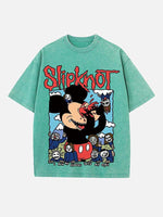 Slipknot Print Round Neck T-shirt