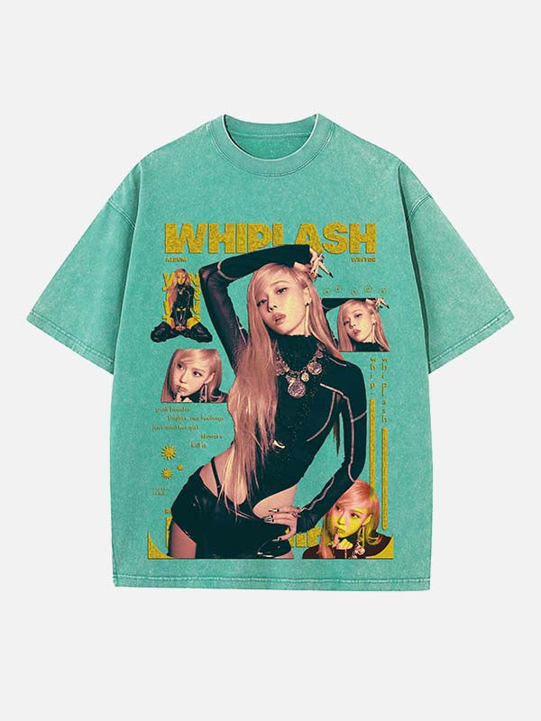 Aespa Winter Print Round Neck T-shirt